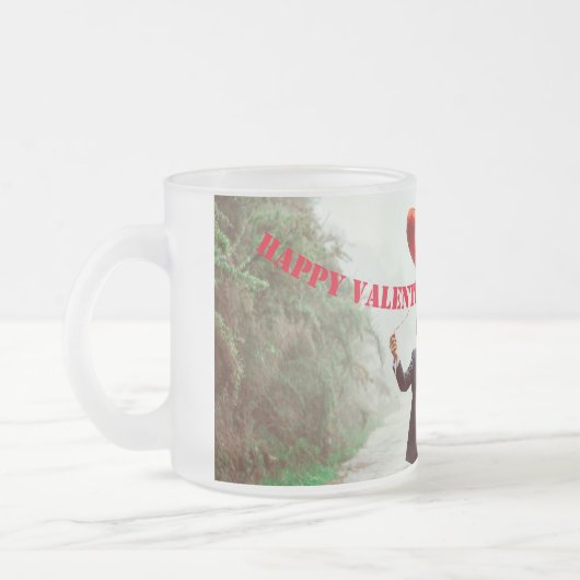 Valentinstag-Tasse Mattglastasse (Links)