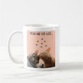 Valentinstag Tasse, Meow und Pelejever Kaffeetasse (Links)