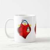 Valentinstag Tasse Pinguin Hearts (Links)