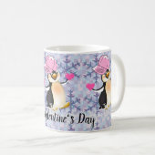 Valentinstag Tasse Pinguin Hearts (VorderseiteRechts)