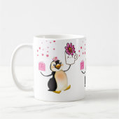 Valentinstag Tasse Pinguin Hearts (Links)