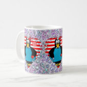 Valentinstag Tasse Pinguin Hearts (Vorderseite Links)