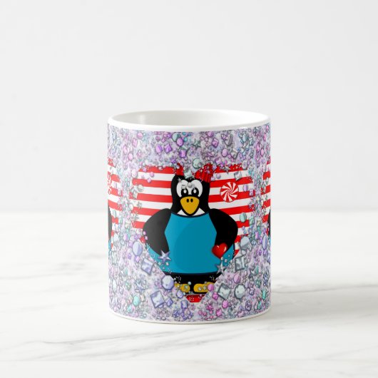 Valentinstag Tasse Pinguin Hearts (Mittel)