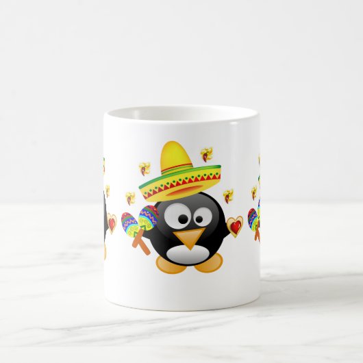 Valentinstag Tasse Pinguin Hearts (Mittel)