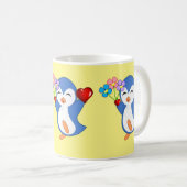 Valentinstag Tasse Pinguin Hearts (VorderseiteRechts)