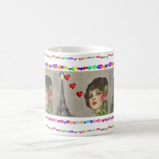 Valentinstag Tasse Pinguin Hearts (Mittel)