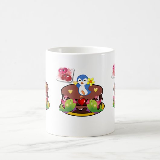 Valentinstag Tasse Pinguin Hearts (Mittel)