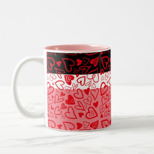 Valentinstag Tasse Spaß Rotes Herz (Links)