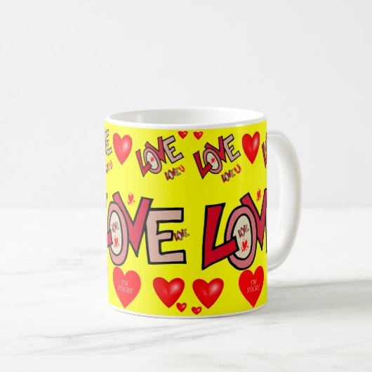 Valentinstag Tasse Tasse (VorderseiteRechts)