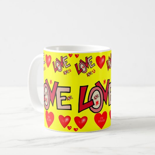 Valentinstag Tasse Tasse (Vorderseite Links)