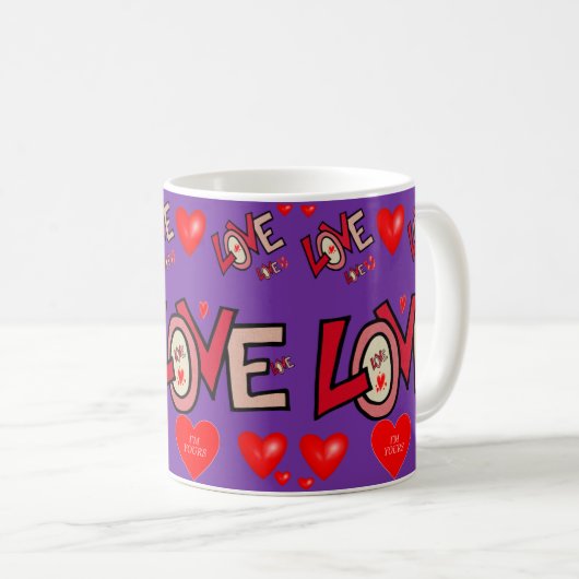 Valentinstag Tasse Tasse (VorderseiteRechts)