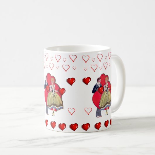Valentinstag Tasse Tasse (VorderseiteRechts)