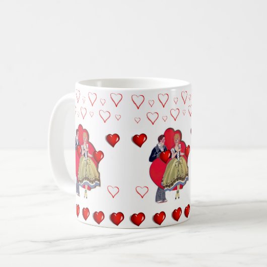Valentinstag Tasse Tasse (Vorderseite Links)