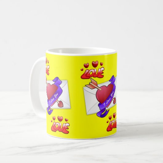 Valentinstag Tasse Tasse (Vorderseite Links)