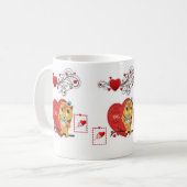 Valentinstag Tasse Tasse (Vorderseite Links)