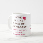 Valentinstag-Tasse Tasse (Vorderseite Links)
