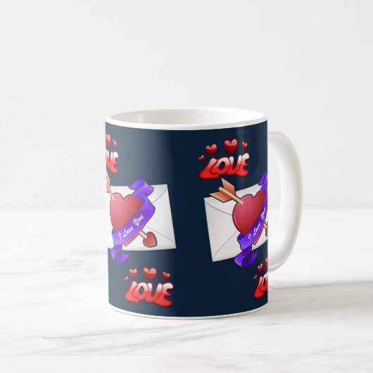 Valentinstag Tasse Tasse (VorderseiteRechts)