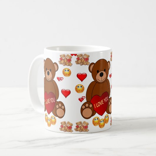Valentinstag Tasse Tasse (Vorderseite Links)