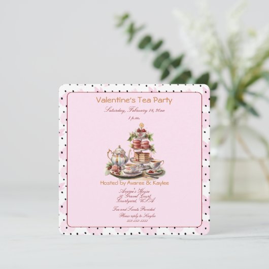 Valentinstag Tea Party (Stehend Vorderseite)