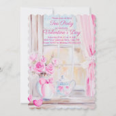 Valentinstag Tea Party Einladung (Vorderseite)