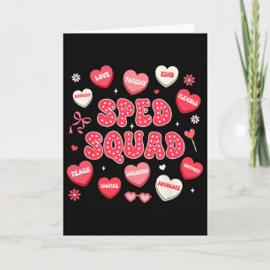 Valentinstag Team Sped Lehrer Sped Squad Sonderpäd Karte