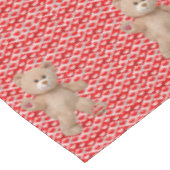 Valentinstag Teddy Bear Tischdecke (Schrägansicht)