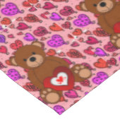 Valentinstag Teddy Bear Tischdecke (Schrägansicht)