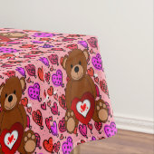 Valentinstag Teddy Bear Tischdecke (Beispiel)