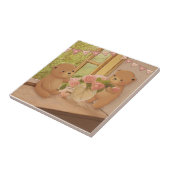 Valentinstag: Teddy Bears & Blume Fliese (Seite)