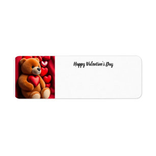Valentinstag Teddy trägt Rücksendeadresse