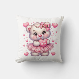 Valentinstag-Teddy-Wurfkissen Kissen