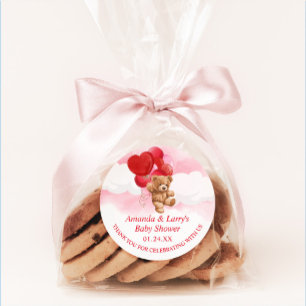 Valentinstag-Teddybär-Aufkleber Runder Aufkleber