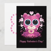Valentinstag Teddybär Feiertagskarte (Vorne/Hinten)