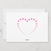 Valentinstag Teddybär Feiertagskarte (Rückseite)