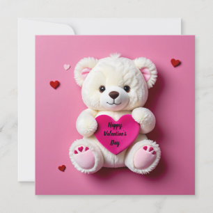 Valentinstag Teddybär Feiertagskarte