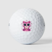 Valentinstag Teddybär Golfball (Vorderseite)