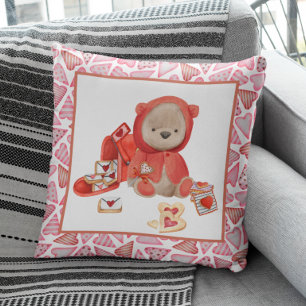 Valentinstag-Teddybär-Herz-Kekse süß Kissen