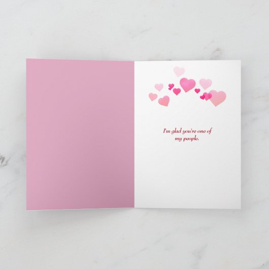 Valentinstag Teddybär Karte (Innenseite)