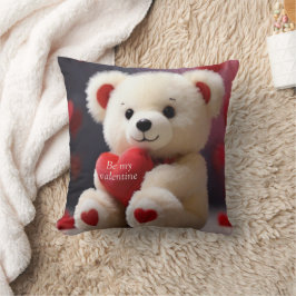 Valentinstag Teddybär-Kissen (rot) Kissen