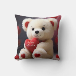 Valentinstag Teddybär-Kissen (rot) Kissen