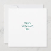 Valentinstag Teddybär mit Liebe Ballon Ca Karte (Rückseite)