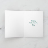 Valentinstag Teddybär mit Liebe Ballon Karte (Innenseite)