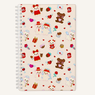 Valentinstag Teddybär Notizblock