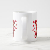 Valentinstag-Teddybär-Tasse Jumbo-Tasse (Rückseite)