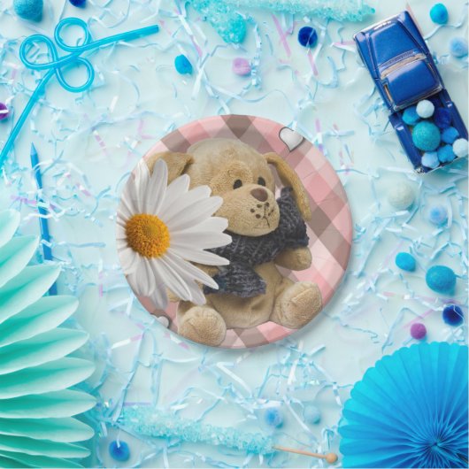 Valentinstag, Teddybär, Teller (Party)