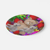 Valentinstag, Teddybär, Teller (Schrägansicht)