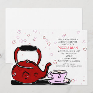 Valentinstag-Teeparty-Chic-Einladungen Einladung