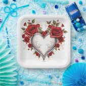 Valentinstag-Teller Serie 1-4 Pappteller (Party)