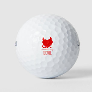 Valentinstag-Teufel Golfball