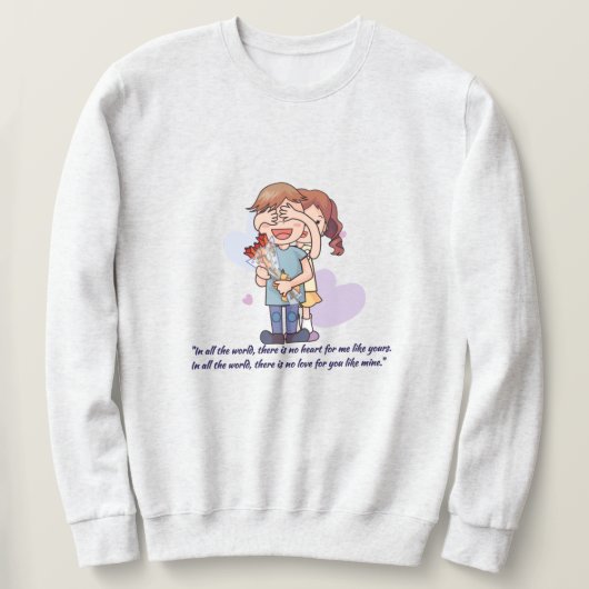 Valentinstag Thema Liebe Design Sweatshirt (Design vorne)